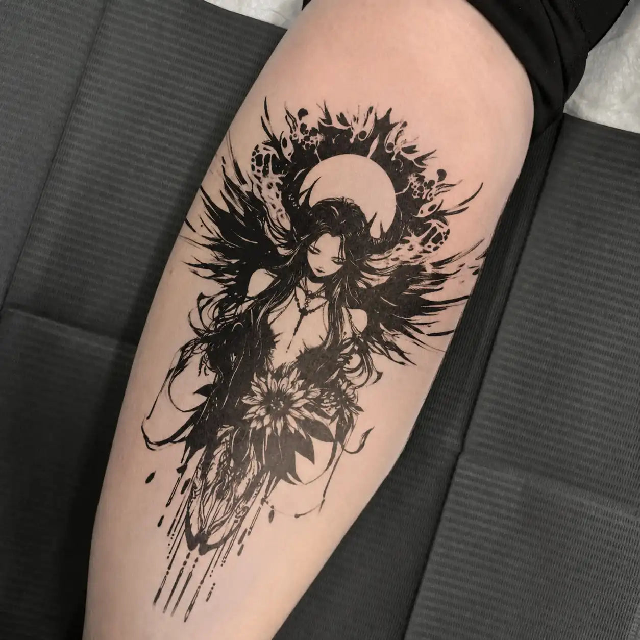 Goddess Sleeve temporary tattoo — Yuka Ink