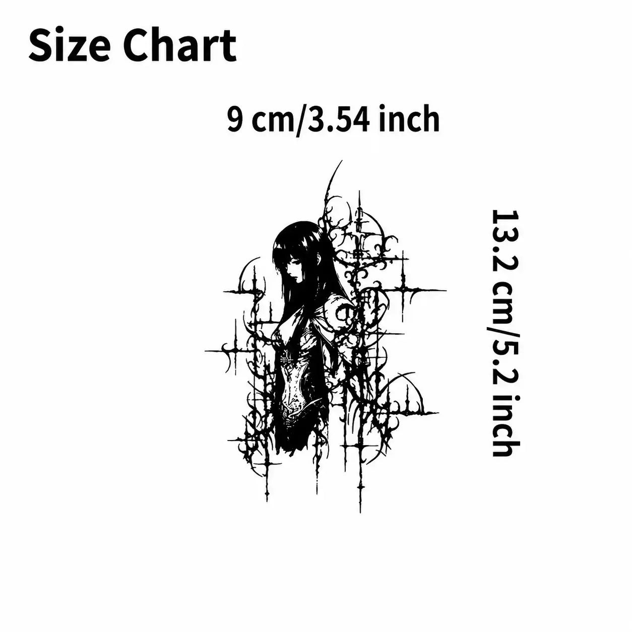 Thorn Muse Tattoo temporary tattoo, view 3 — Yuka Ink