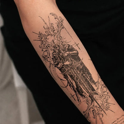 Holy Knight Sleeve temporary tattoo — Yuka Ink
