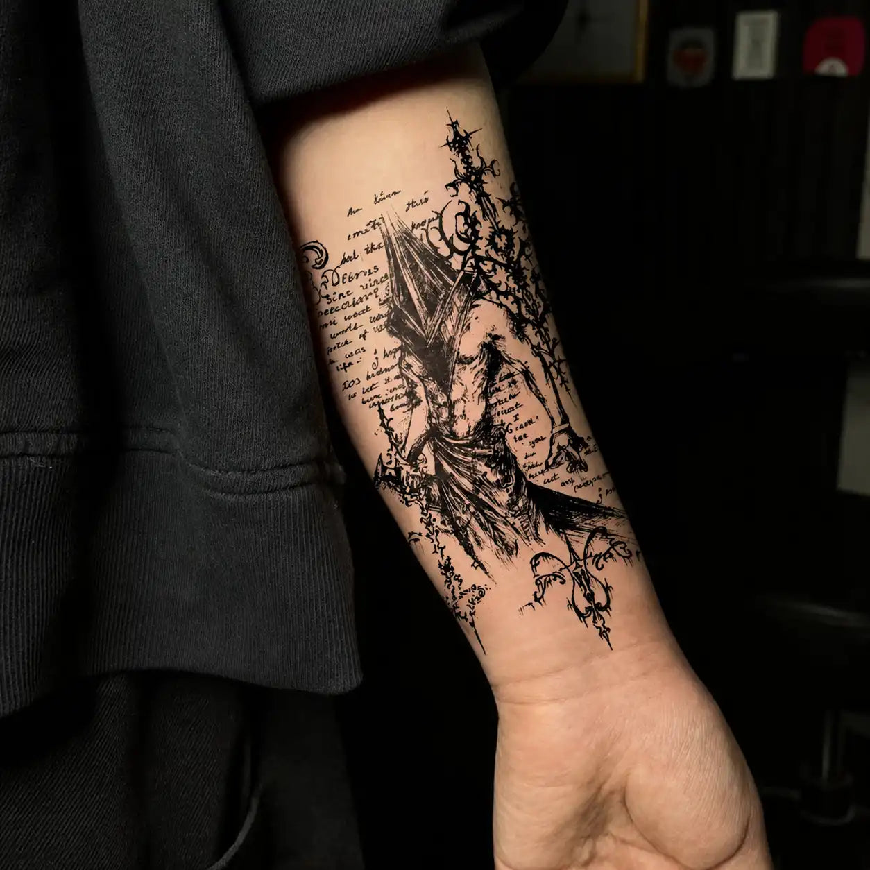 Demon Thorn Tattoo temporary tattoo — Yuka Ink