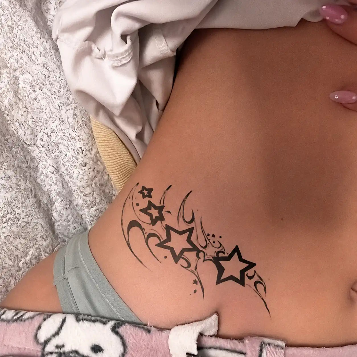 Star Tattoo temporary tattoo, view 2 — Yuka Ink