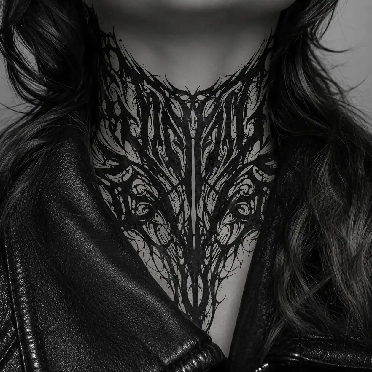 Thorn Neck temporary tattoo — Yuka Ink
