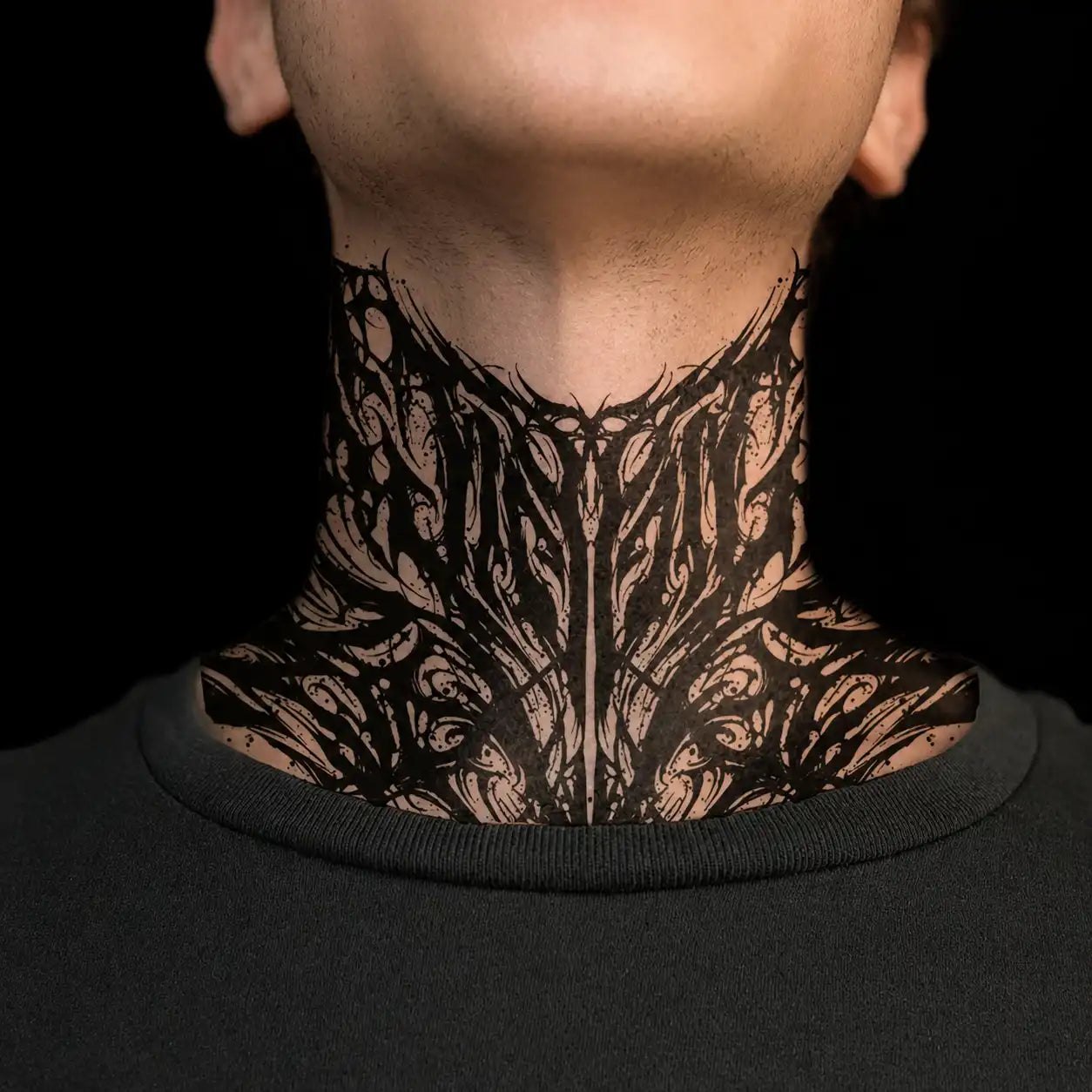 Thorn Neck temporary tattoo, view 2 — Yuka Ink