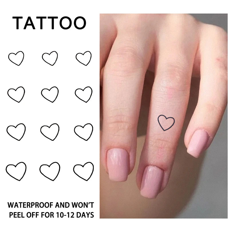 Small Heart Temporary Tattoo
