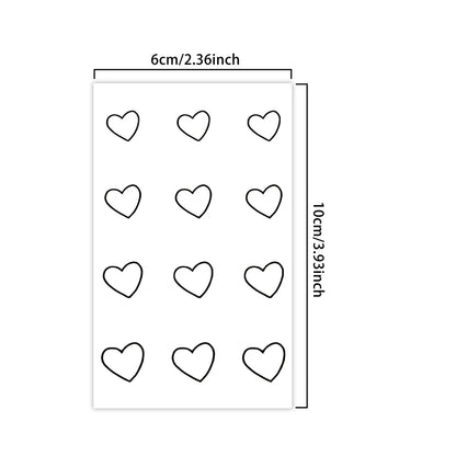 Small Heart Temporary Tattoo